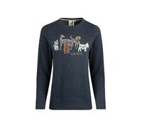 Weird Fish Chidham Eco Dog Print Crew Neck Sweatshirt Navy Size 18