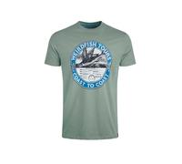 Weird Fish Mens Coasting Eco Graphic T-Shirt Green S