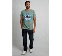 Weird Fish Mens Coasting Eco Graphic T-Shirt Green XL