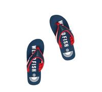 Weird Fish Columbia Branded Flip Flops Dark Navy Size 11