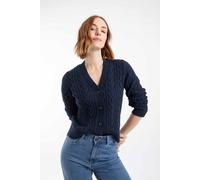 Weird Fish Constance Womens Cable Knit Cardigan - - Size: 22