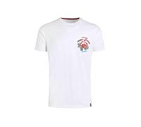 Crabby Shack Back Print Graphic T-Shirt Weird Fish White S