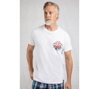 Weird Fish Crabby Shack Back Print Graphic T-Shirt White Size S