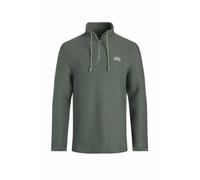 Weird Fish Men's Cruiser 1/4 Zip Macaroni Sweatshirt in Dark Olive | Size: 2XL Weird Fish Dark Olive 2XL