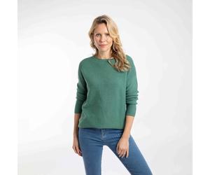 Weird Fish Dalla Knitted Crew Jumper BLUE SIZE 10