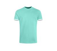 Weird Fish Danville Organic Cotton Pique T-Shirt Aqua Marine Size 3XL