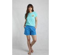 Weird Fish Women's Deeley Ripstop Shorts in Turquoise | Size: 12 Weird Fish Turquoise 12