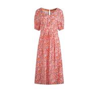 Weird Fish Dilsha Printed Midi Dress Tango Red Size 14