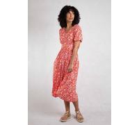 Weird Fish Dilsha Womens Printed Midi Dress - - Size: 16