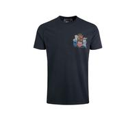 Weird Fish Doctor Hoot Back Print Artist T-Shirt Navy Size L