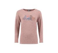 Weird Fish Dogs Life Soft Touch Front Print Long Sleeve T-Shirt Tea Rose Size 18