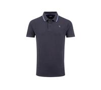 Weird Fish Dylan Organic Cotton Tipped Collar Polo Shirt Midnight Size M