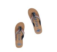 Weird Fish Englewood Cork Flip Flops Dark Blue Size 11