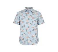 Weird Fish Faraway Organic Cotton Printed Shirt Powder Blue Size XL