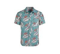 Weird Fish Faraway Short Sleeve Printed Shirt Mineral Blue Size L