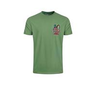 Weird Fish Fish Fighters Back Print Artist T-Shirt Artichoke Green Size XL