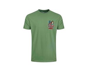Weird Fish Fish Fighters Back Print Artist T-Shirt Artichoke Green Size XL