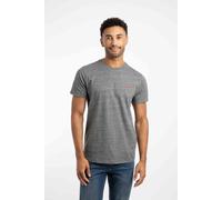 Weird Fish Men's Fished Branded T-Shirt in Mid Grey | Size: 2XL Weird Fish Mid Grey 2XL