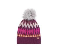 Weird Fish Frady Fair Isle Bobble Hat Beet Size ONE