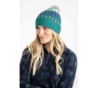 Weird Fish Women's Frady Fair Isle Bobble Hat in Green Weird Fish Green One Size