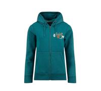 Weird Fish Franchises Graphic Full Zip Hoodie Deep Teal Size 18. (Jumper/Sweater/Fleece)