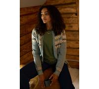 Weird Fish Hatty Fair Isle Cardigan In Green Green 8