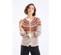 Weird Fish Hatty Fair Isle Cardigan In Ivory Ivory 18