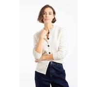Weird Fish Hayley Knitted Cardigan In Ivory Ivory 8