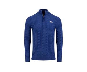 Weird Fish Heath 1/4 Zip Cable Knit Jumper Mazarine Blue Size S. (Jumper/Sweater/Fleece)