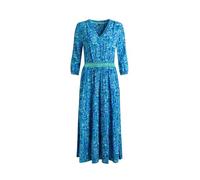 Weird Fish Himanshee Printed Viscose Maxi Dress Sea Green Size 12