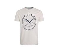 Weird Fish Hudson Front Print Branded T-Shirt White Size L