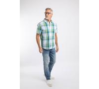 Weird Fish Judd Short Sleeve Check Shirt Off White Size 3XL