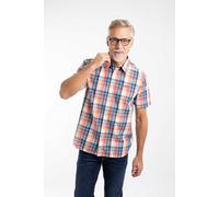 Weird Fish Judd Short Sleeve Check Shirt Light Cream Size XL