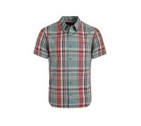 Weird Fish Judd Organic Cotton Short Sleeve Check Shirt Mineral Blue Size 4XL