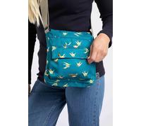 Weird Fish Kait Printed Cross Body Bag In Turquoise Turquoise One Size