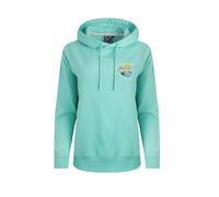 Weird Fish Kira Eco Back Print Popover Hoodie Aqua Marine Size 12