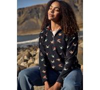 WEIRD FISH Lana 1/4 Zip Printed Micro Fleece Hoody 12