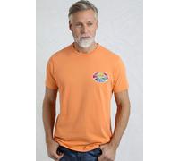Land and Sea Back Print Graphic T-Shirt Weird Fish Yellow XL