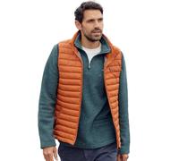 Weird Fish Langtree Recycled Lightweight Padded Gilet: Dark Rust: S Si
