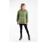 Weird Fish Women's Laura Polar Popover Hoodie in Olive | Size: 16 Weird Fish Olive 16