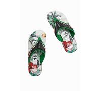 Weird Fish Lexington Printed Flip Flops Peapod Size 9
