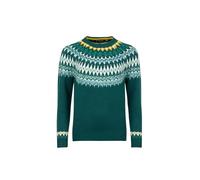 Weird Fish Lowell Fair Isle Jumper Deep Teal Size 12. (Jumper/Sweater/Fleece)