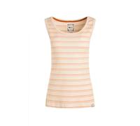 Weird Fish Luna Organic Cotton Ribbed Stripe Vest Peachblossom Size 10