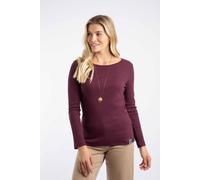 Weird Fish Maine Long Sleeve Outfitter T-Shirt In Aubergine Aubergine 16
