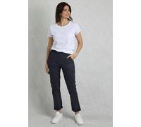 Weird Fish Malorri Cotton Chino Trousers In Navy Navy 8