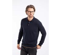 Weird Fish Men's Alden Long Sleeve Knitted Polo in Midnight | Size: 2XL Weird Fish Midnight 2XL