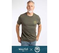 Weird Fish Men's Angling Trust Graphic T-Shirt in Dark Green | Size: Large Weird Fish Dark Green L