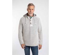 Weird Fish Men's Bakersfield Button Neck Macaroni Hoodie in Ecru | Size: 3XL Weird Fish Ecru 3XL