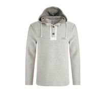 Weird Fish Mens Bakersfield Macaroni Button Neck Hoodie (Ecru) - Size 5XL
