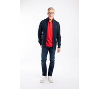 Weird Fish Men's Bexley Full Zip Cable Knit Jumper in Navy | Size: Large Weird Fish Navy L